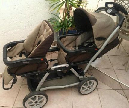 Pegperego twin pram