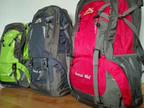 Hiking camping and traveling 60L backpacks for sale new
