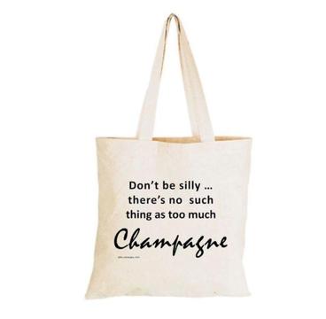 Champagne Quote Shopping Tote