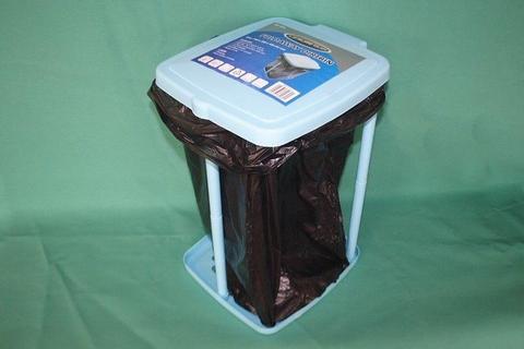 Fold away dirt bin