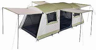 Oztrail Bungalow 9 Tent - Cream and Eucalyptus-SUMMER!!!!