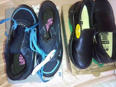 Safety Tammie and safety black shoe size 3,brand new