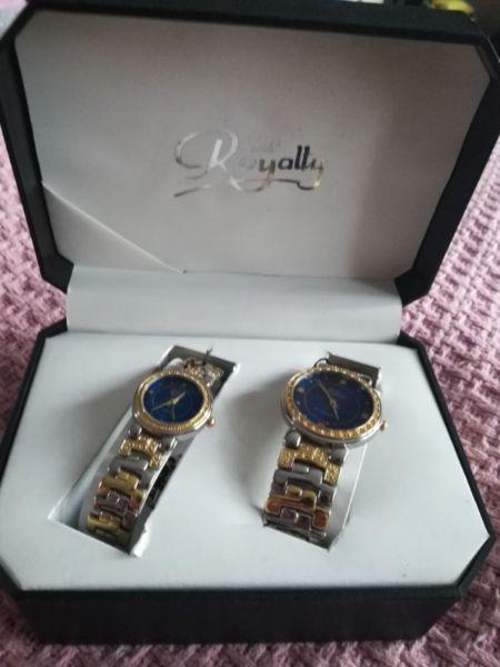 His and hers Royalty watch gift set