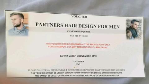 Partners Hair Design for Men Voucher