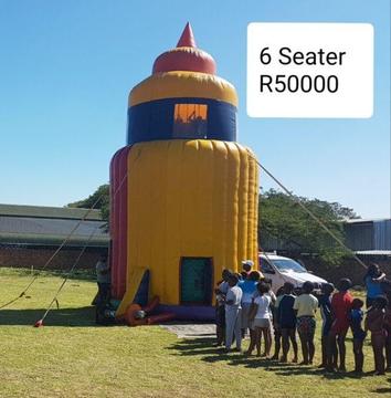 Jumping castles and parachute rocket for sale