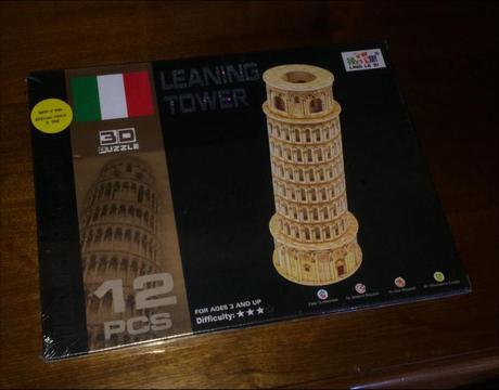 Leaning Tower 3D puzzle unopened