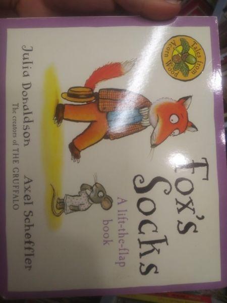 Julia Donaldson 's Fox's Sox @SPCA charity book shop PMB