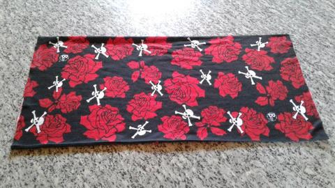 Buff Bandana Skull + Roses pattern One Size fits all Brand New Never used