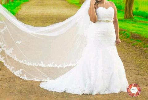 Wedding dress and Veil for sale (both from Bride and Co)