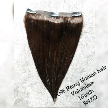 100% Remy Human Hair Clip in volumiser