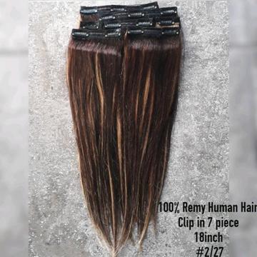 100% Remy Human Hair Clip ins
