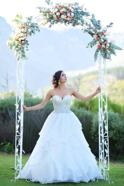 Embroidered Ball Gown Wedding Dress