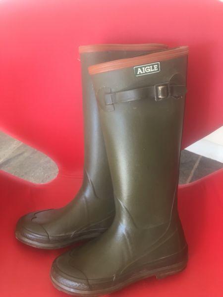 Aigle wellington boots