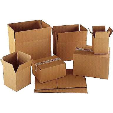 Cardboard boxes for sale. Also Tape, Polybags, Bubble wrap, and Palletwrap