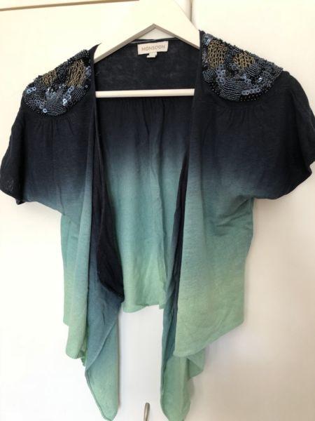 Imported Monsoon Ombré Embellished Cardigan (S/M)