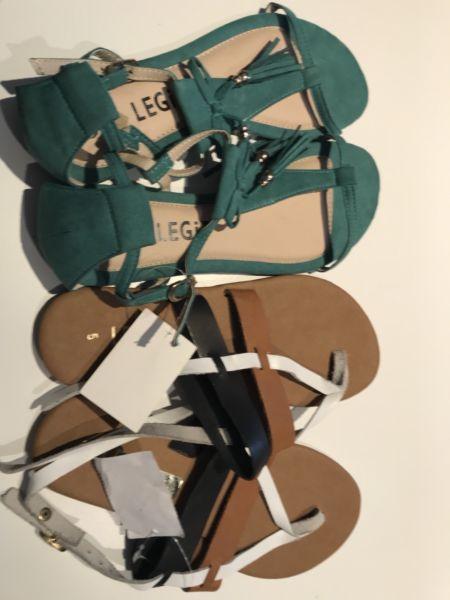 Legit 2 brand new sandals size 5