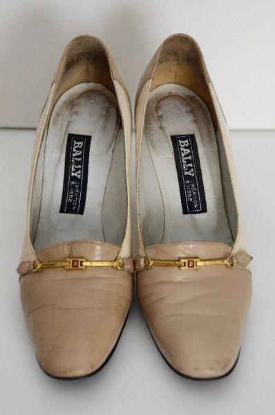SALE! Vintage Imported Bally Leather Shoes (Size 3.5)