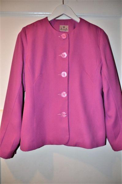 Charming, Chic Pink Vintage Jacket (Size 12)