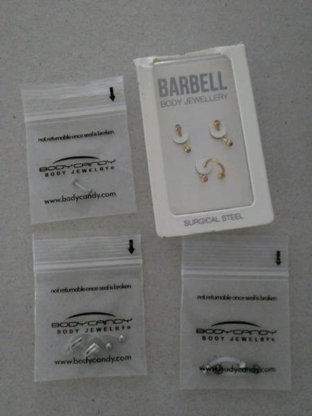 Surgical steel body jewelry brand new piercing