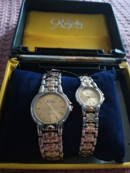 Royalty His and hers watch gift set