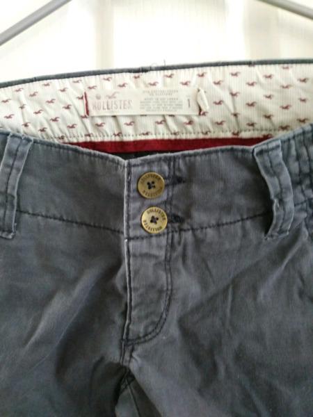 Hollister grey wide pants trousers Genuine