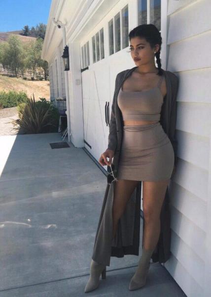 Kylie Jenner skirt and top R250