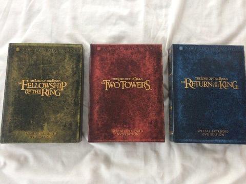 DVD Box Sets of Lord of the Rings (Special Extended Editions)