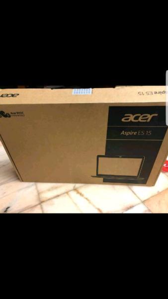 Acer Aspire es 15 laptop brand new in sealed box