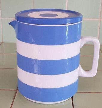 TG Green Cornishware Jug with Lid