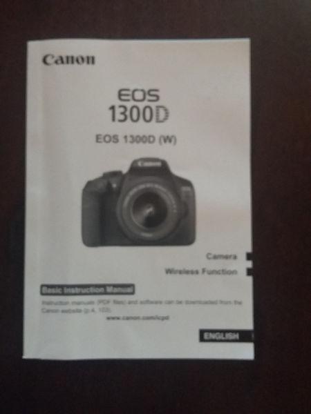 Canon EOS 1300D Manual