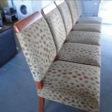 Quality Mid-back Back Leopard Skin Dinning-room Chairs - R 450 each