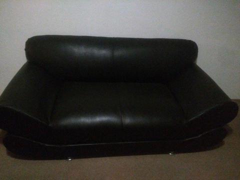 Black Leather Couches in great condition for sale