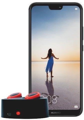 Brand New Black 64GB Huawei P20 Lite Smartphone with Wireless Bluetooth Headset