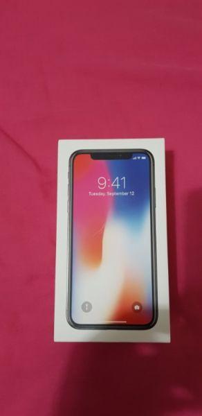 iPhone X - Brand new. Comes with accessories and FREE Screen Protector