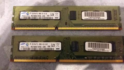 2 x 2GB Ram DDR 3