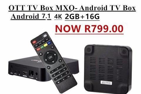MXQ -7.1 Android OTT TV BOX 2GB DDR3 16GB Flash Now only R799.00