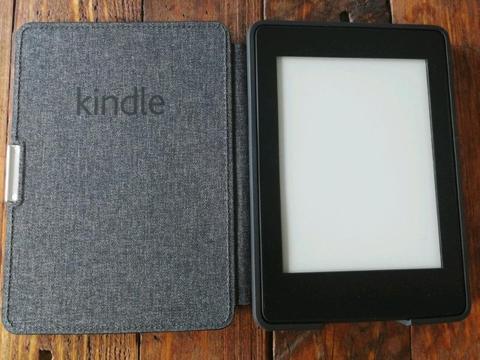 Amazon Kindle Paperwhite and leather cover