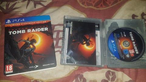 Ps4 shadow of the tomb raider limited steel book edition