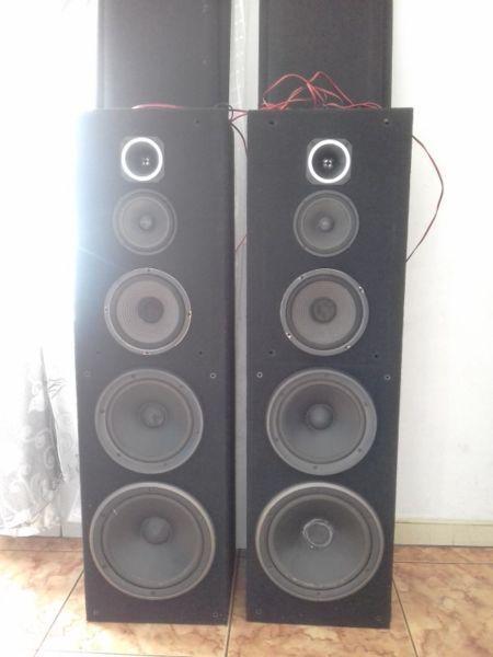 technics speakers in own built cases