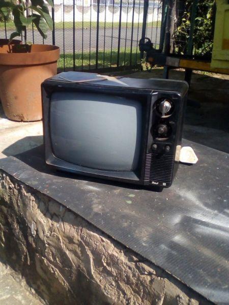Antique Pilot Portable TV .(12v) Mains