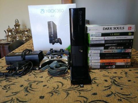 Xbox 360E 500GB + 2 Remotes + 12 Games