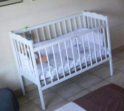 Cot and bedding for sale
