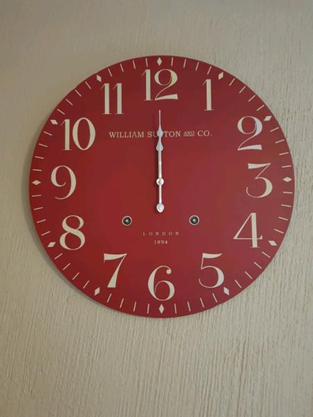 William Sutton & Co wall clock