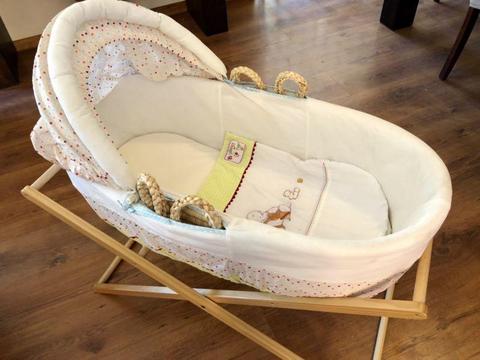 Mothercare Wicker bassinet and stand
