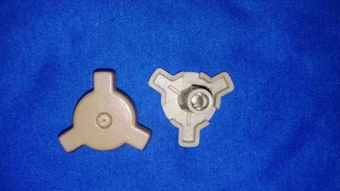 USED Microwave Plate Y Motor Couplings - Mini 3 Finger Couplers for Microwave Appliances