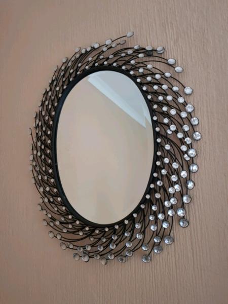 Medium to large oval wall mirror