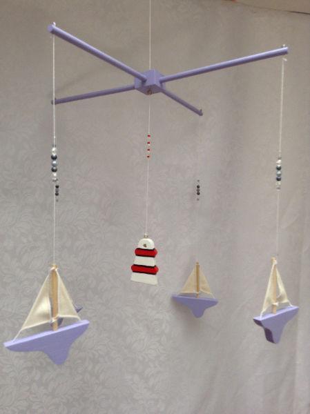 Baby mobile - sailing boats
