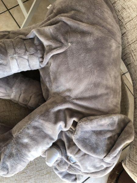 Stuffed elephant plush pillow
