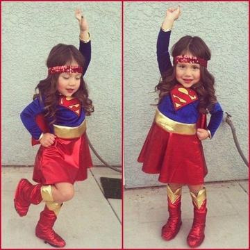 Supergirl dress-up costume for girls