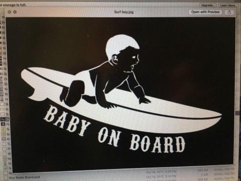 Baby, kids, twins and dog on board stickers